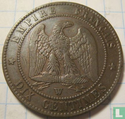 Frankrijk 10 centimes 1853 (W) - Afbeelding 2