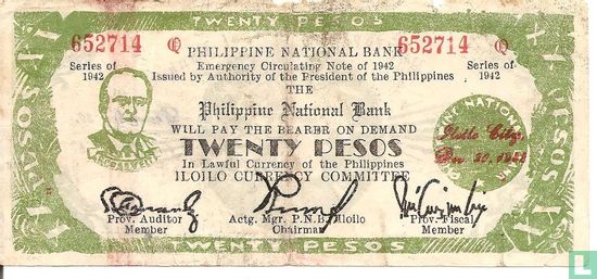 Filipijnen 20 pesos - Afbeelding 1