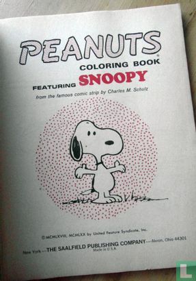 Peanuts Snoopy coloring book - Afbeelding 3