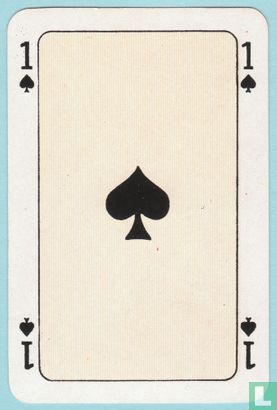 Schoppen aas, S11 01A, Dutch, Ace of Spades, Speelkaartenfabriek Nederland, (SN), Speelkaarten, Playing Cards - Image 1