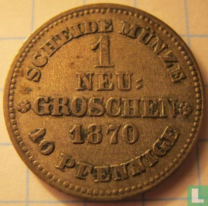 Saksen-Albertine 1 neugroschen / 10 pfennige 1870 - Afbeelding 1
