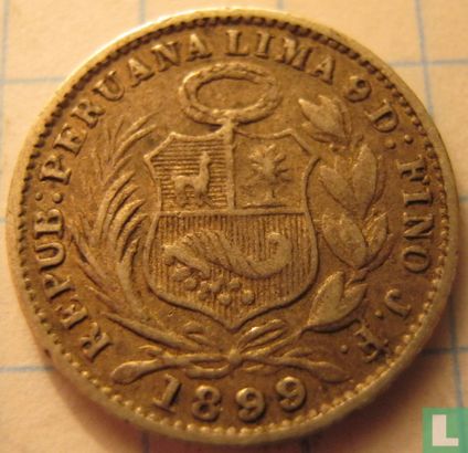 Peru ½ dinero 1899 - Afbeelding 1