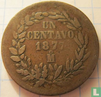 Mexique 1 centavo 1877 (Mo) - Image 1