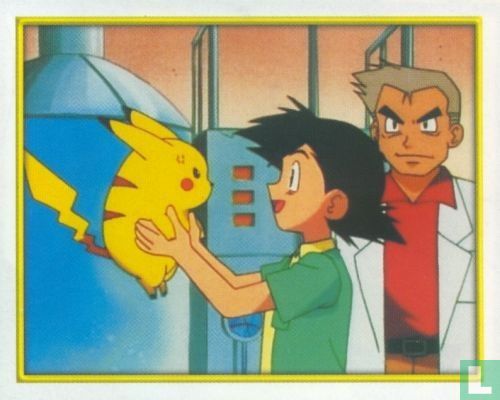 Ash heeft Pikachu gekozen bij professor Oak - Afbeelding 1