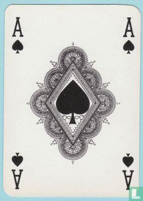 Schoppen aas, S2., N.V.E.P.G., Dutch, Ace of Spades, Speelkaartenfabriek Nederland, (SN), Speelkaarten, Playing Cards - Image 1