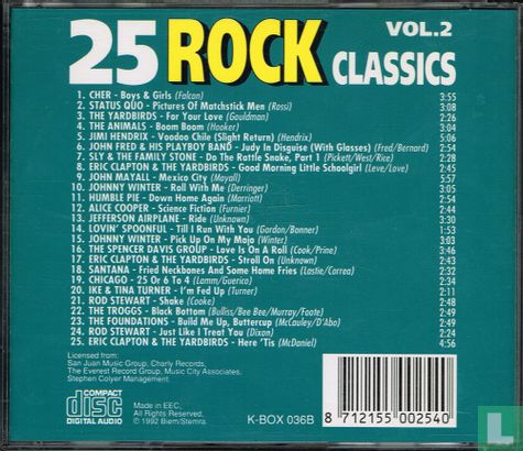 25 Rock Classics Vol. 2 - Afbeelding 2