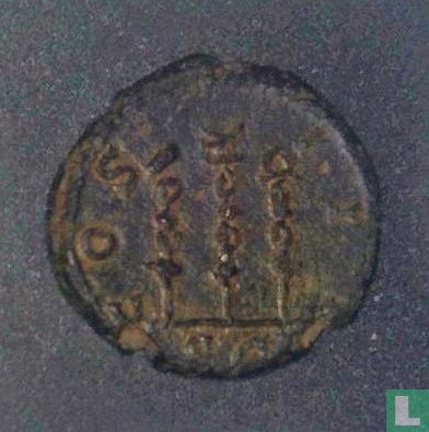 Empire romain, AE Quadrans, 117-138 AP, Hadrien, Rome, 125-128 AD  - Image 2