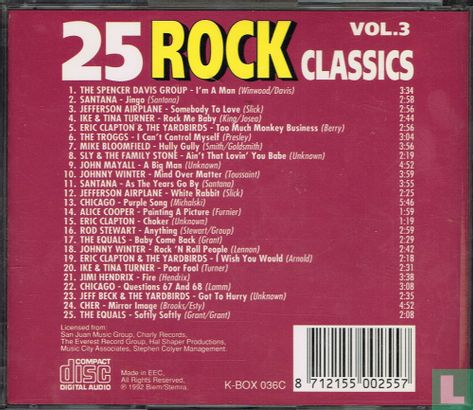25 Rock Classics Vol. 3 - Afbeelding 2