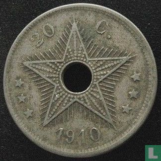 Congo belge 20 centimes 1910 - Image 1