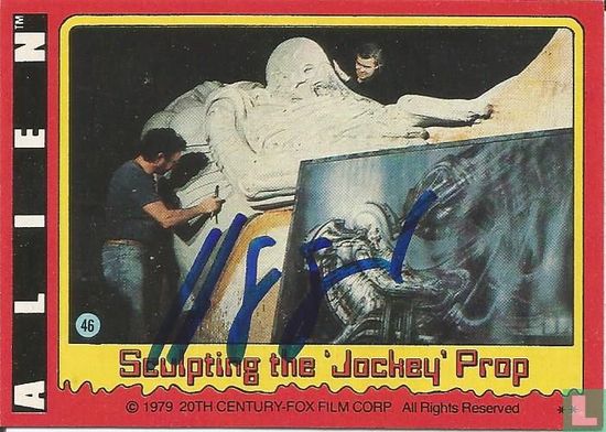 Sculpting the "Jockey" Prop (H.R. Giger signed) - Image 1