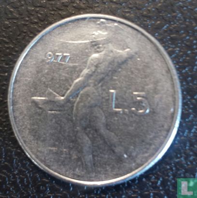 Italy 50 lire 1977 (misstrike) - Image 1