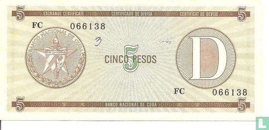 Kuba 5 Pesos  - Bild 1
