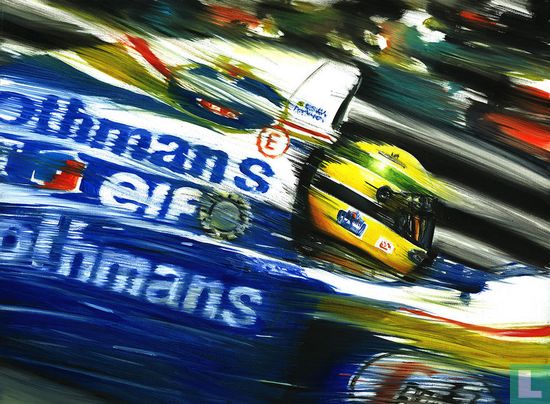 Ayrton Senna Rothmans Williams FW16 Renault San Marino Imola Grand Prix 1994 F1 Car Helmet Formula 1 Art Print Poster