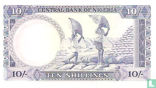 Nigeria 10 Shillings ND (1968) - Image 2