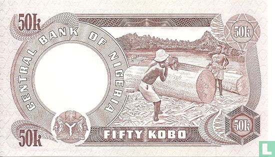 Nigeria 50 Kobo ND (1973-78) P14f - Afbeelding 2