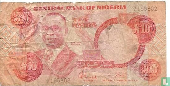 Nigeria 10 Naira ND (1984-) P25b - Image 1