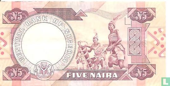 Nigeria 5 Naira ND (1984-) P24b - Afbeelding 2