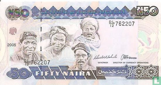 Nigeria 50 Naira 2005 - Afbeelding 1