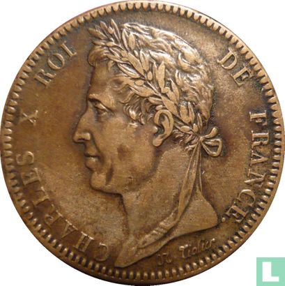French colonies 10 centimes 1827 - Image 2