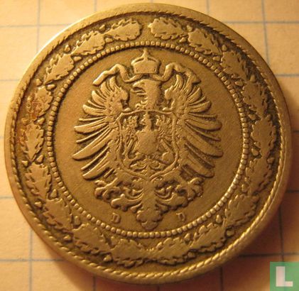 German Empire 20 pfennig 1887 (D) - Image 2