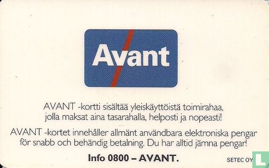 Avant toimirahakortti - Afbeelding 2