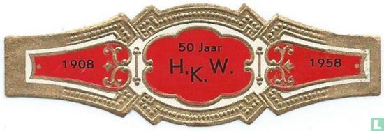 50 jaar H.K.W. - 1908 - 1958 - Afbeelding 1