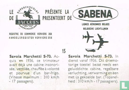 Savoia Marchetti S-73. - Afbeelding 2