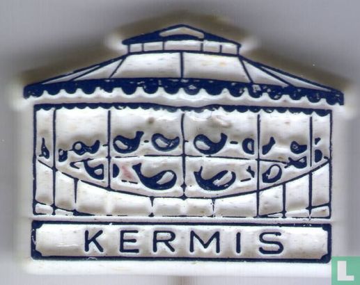 Kermis (pêche canard) [bleu sur blanc] - Image 1