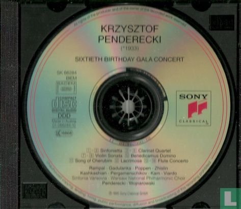 Krzysztof Penderecki: Sixtieth Birthday Gala Concert - Afbeelding 3