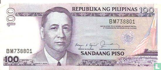 Filipijnen 100 Piso (1) ND (1972) - Afbeelding 1