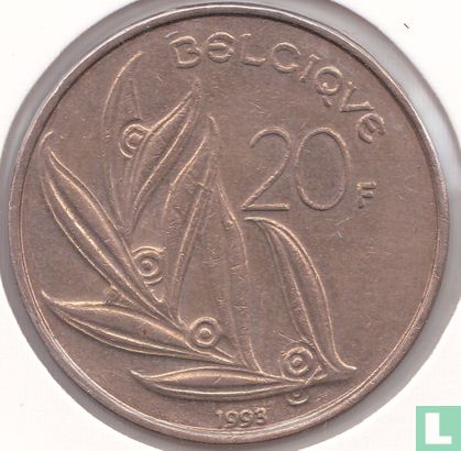 België 20 francs 1993 (FRA) - Afbeelding 1