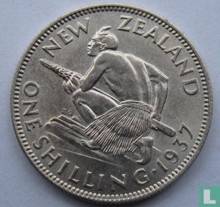 Nieuw-Zeeland 1 shilling 1937 - Afbeelding 1