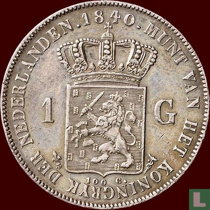 Netherlands 1 gulden 1840 (Willem I) - Image 1