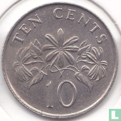 Singapur 10 Cent 1989 - Bild 2
