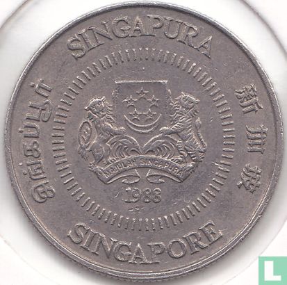 Singapour 10 cents 1988 - Image 1