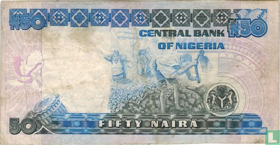 Nigeria 50 Naira ND (1991-) P27c - Bild 2