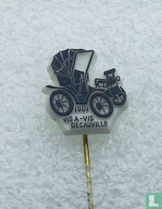 Vis-a-vis Decauville 1901 [dunkelblau auf weiß]