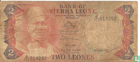 Sierra Leone 2 Leones 1985 - Image 1