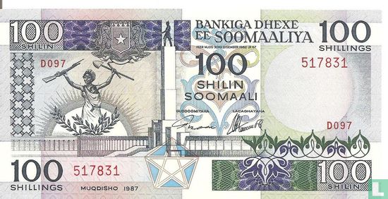 Somalië 100 Shilin 1987 - Afbeelding 1