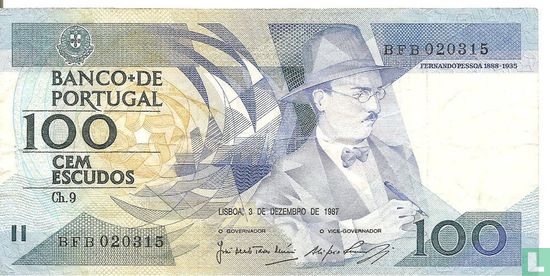 Portugal 100 escudos - Image 1