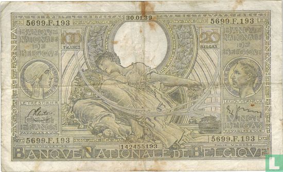 Belgien 100 Franken/20 Belgas - Bild 1