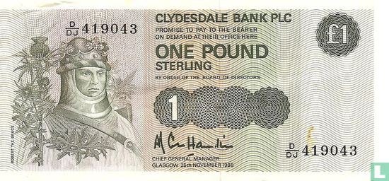 Écosse 1 Pound - Image 1