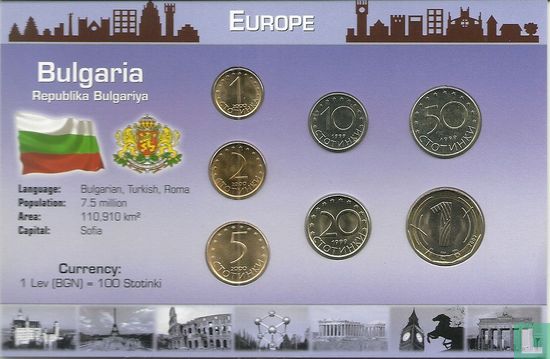 Bulgarie combinaison set "Coins of the World" - Image 1