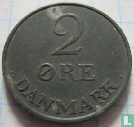 Dänemark 2 Øre 1957 - Bild 2