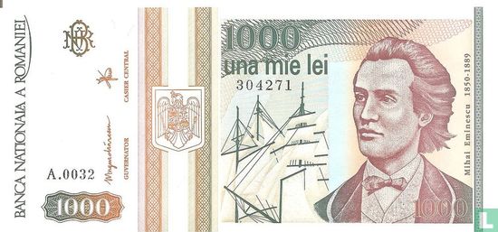 Rumänien 1.000 Lei 1993 - Bild 1