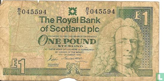 Schotland 1 Pound 1990 - Afbeelding 1