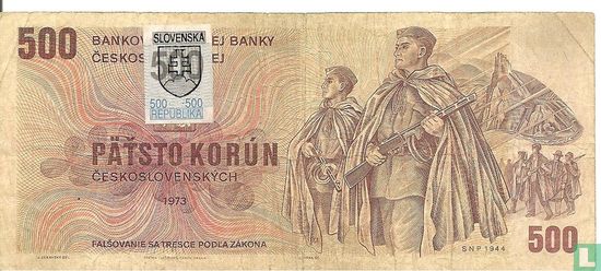 Slowakije 500 korun - Afbeelding 1