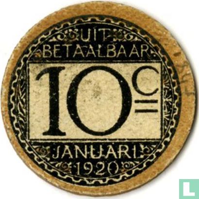 Ghent 10 centimes 1920 - Image 1