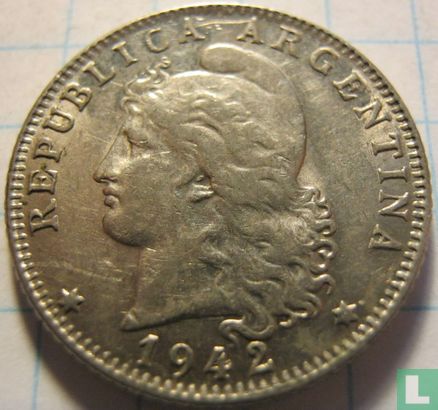 Argentinië 20 centavos 1942 (koper-nikkel) - Afbeelding 1