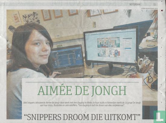 Aimée de Jongh - "Snippers, droom die uitkomt" - Afbeelding 1